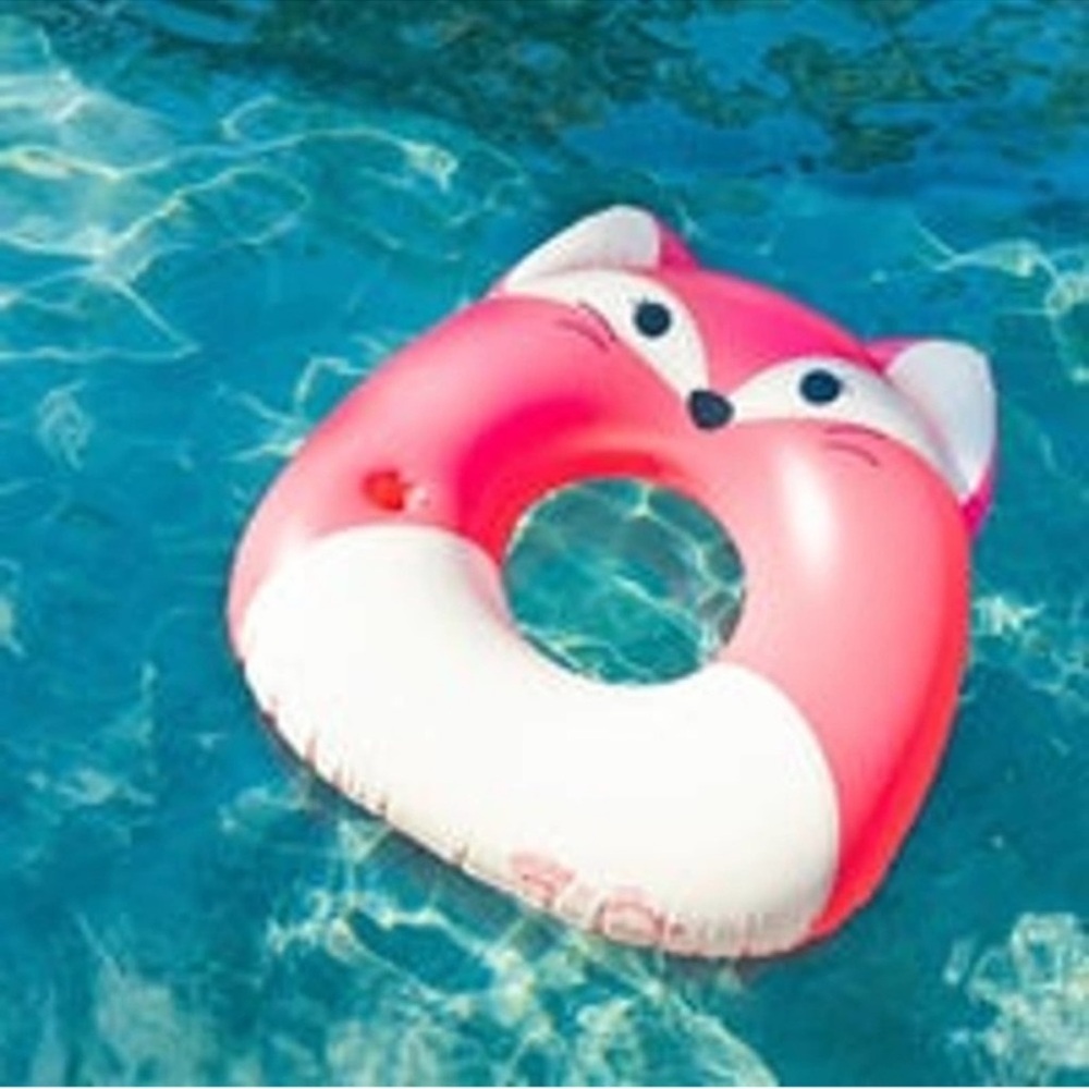 New! Squishmallow x Bigmouth inflatable Fiji fox pool float
